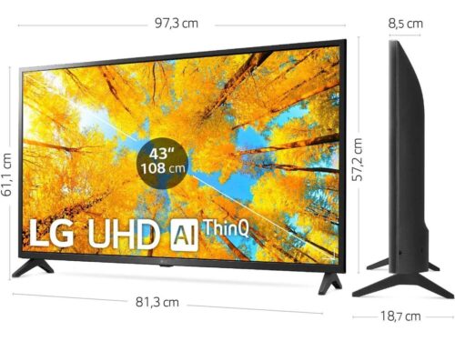 TV LG 43UQ75006LF (LED - 43'' - 109 cm - 4K Ultra HD - Smart TV) - Image 2