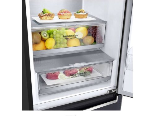 Frigorífico Combinado LG GBB71MCVGN (No Frost - 186 cm - 341 L - Preto) - Image 5