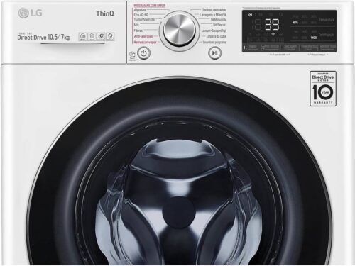 Máquina de Lavar e Secar Roupa LG F4DV7010S2W (7/10.5 kg - 1400 rpm - Branco) - Image 2