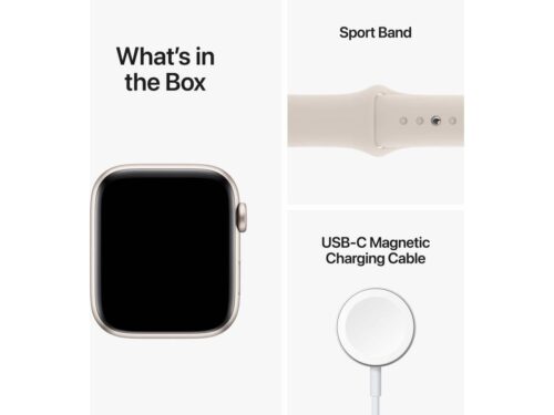 APPLE Watch SE GPS 44 mm Luz das Estrelas com Bracelete Desportiva Luz das Estrelas - Image 5