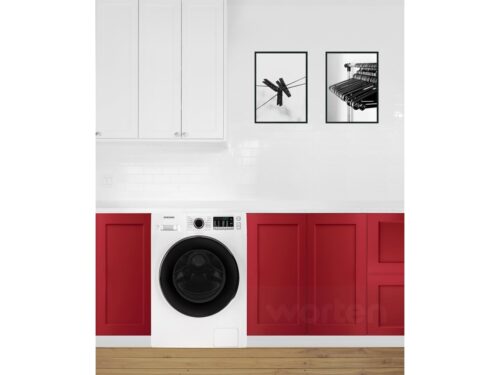 Máquina de Lavar e Secar Roupa SAMSUNG WD80TA046BE/EP (5/8 kg - 1400 rpm - Branco) - Image 2