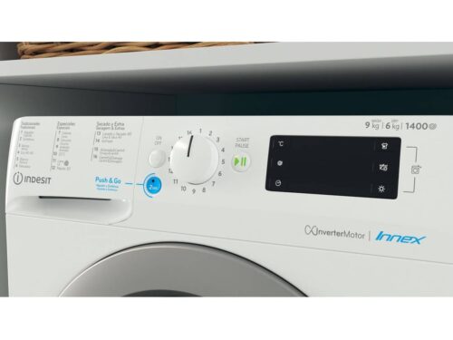 Máquina de Lavar e Secar Roupa INDESIT BDE 96436 9WS SPT 9 (6/9 kg - 1400 rpm - Branco) - Image 4