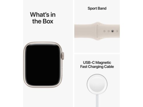 APPLE Watch Series 8 GPS 45 mm Luz das Estrelas com Bracelete Desportiva Luz das Estrelas - Image 6
