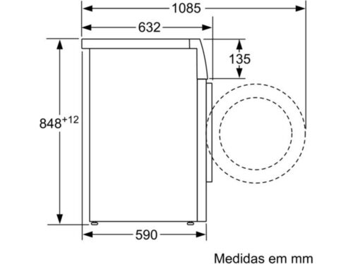 Máquina de Lavar Roupa BOSCH i-DOS WAX28EH0ES (10 kg - 1400 rpm - Branco) - Image 5