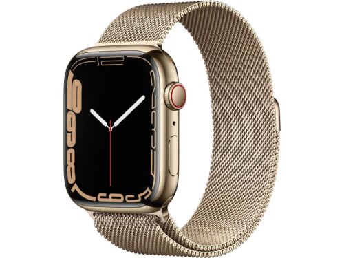 APPLE Watch Series 7 GPS+Cellular 45 mm Dourado com Loop Milanesa Dourado