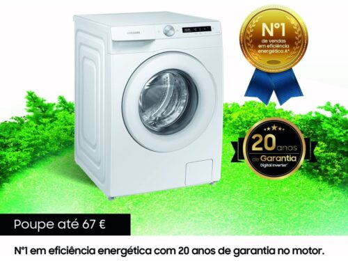 Máquina de Lavar Roupa SAMSUNG WW12T504DTW (12 kg - 1400 rpm - Branco) - Image 4