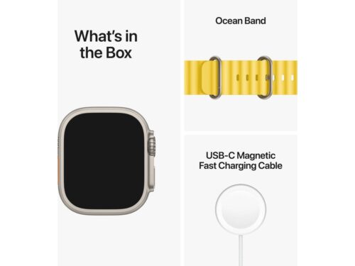 APPLE Watch Ultra GPS+Cellular 49 mm com Bracelete Ocean Amarela - Image 4