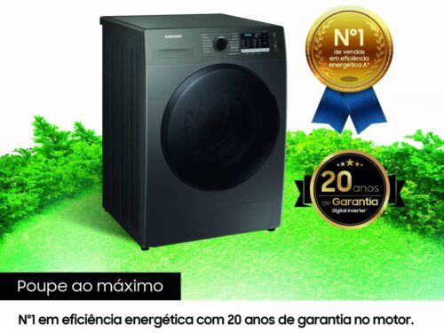 Máquina de Lavar e Secar Roupa SAMSUNG WD90TA046BX/EP (6/9 kg - 1400 rpm - Inox) - Image 4