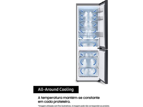 Frigorífico Combinado SAMSUNG RB38A7B6AS9 (No Frost - 203 cm - 387 L - Inox) - Image 5