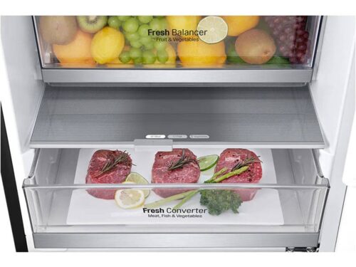 Frigorífico Combinado LG GBB71MCVGN (No Frost - 186 cm - 341 L - Preto) - Image 4
