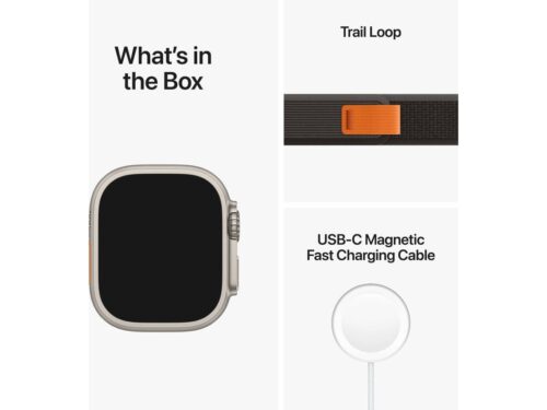 APPLE Watch Ultra GPS+Cellular 49 mm com Loop Trail Preto/Cinzento (Tamanho S/M) - Image 4