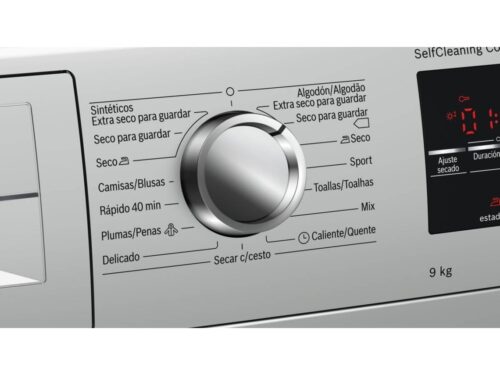 Máquina de Secar Roupa BOSCH WTG8729XEE (9 kg - Bomba de calor - Inox) - Image 4