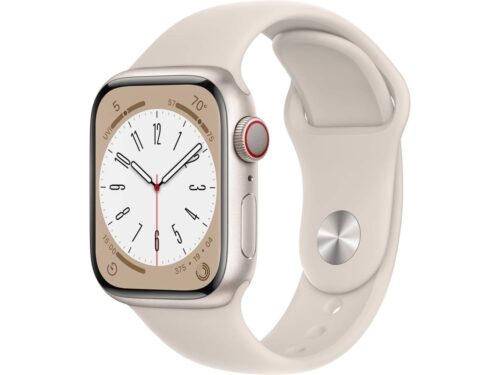 APPLE Watch Series 8 GPS+Cellular 41 mm Luz das Estrelas com Bracelete Desportiva Luz das Estrelas
