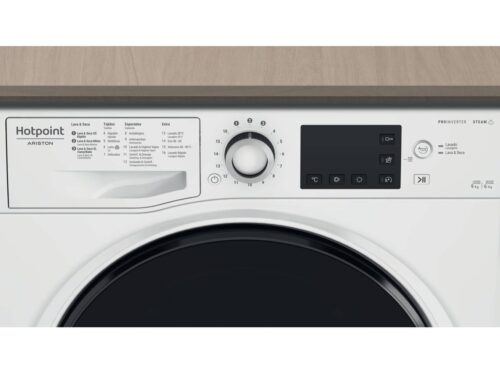 Máquina de Lavar e Secar Roupa HOTPOINT NDB 9636 DA SPT 9 K (9/6 kg - 1400 rpm - Branco) - Image 5